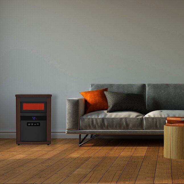 Utilitech Infrared Wood Cabinet Heater - Stylish Warmth