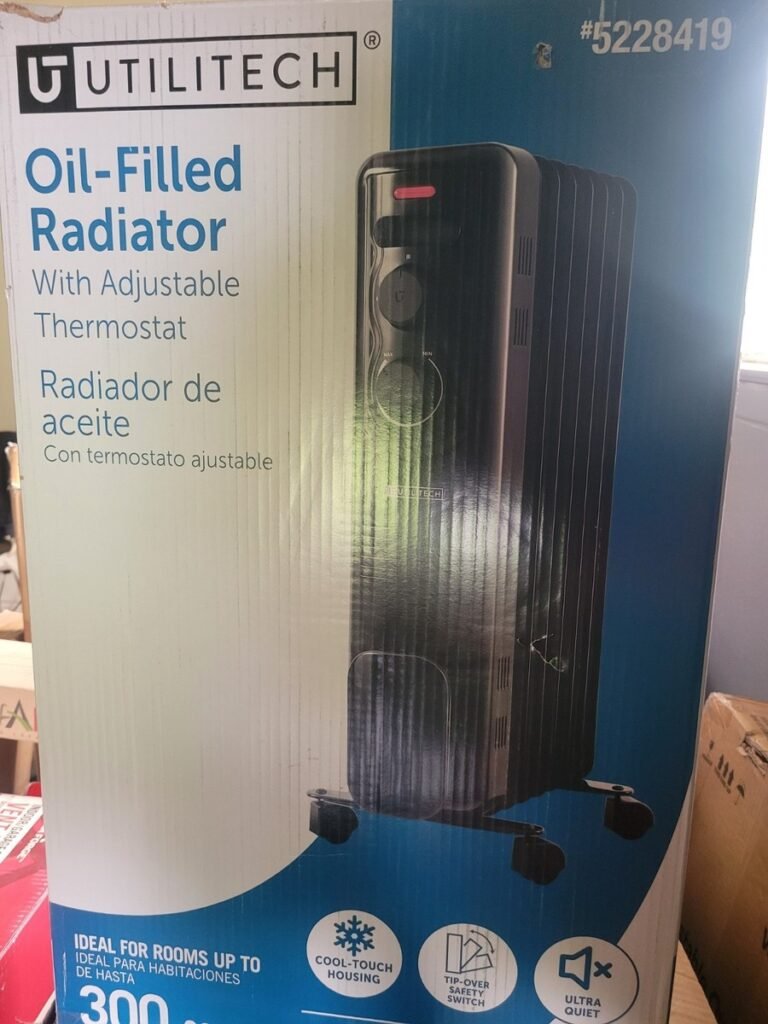 Utilitech Oil Filled Radiator - Silent Whole Room Heating