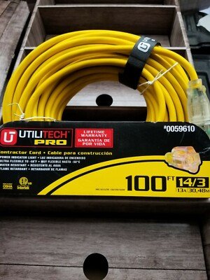 Utilitech Outdoor Extension Cord - Weather-Resistant Power