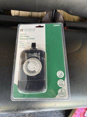 Utilitech Outdoor Timer - Weather-Resistant Time Control
