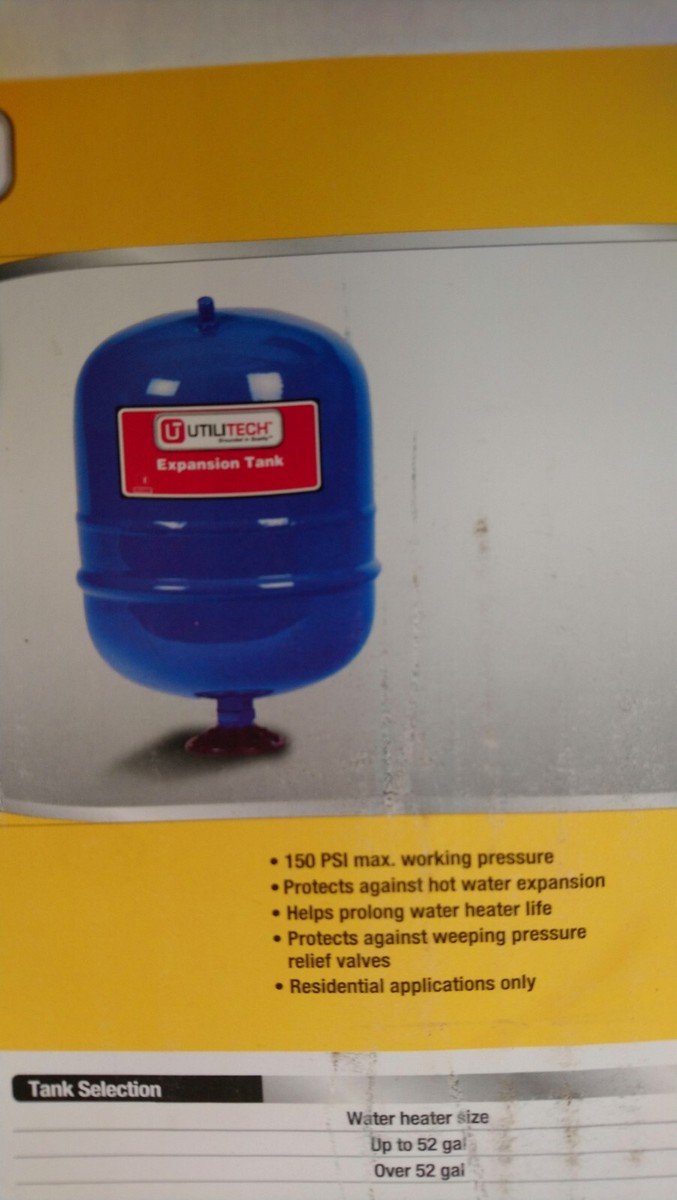 Utilitech Pressure Tank Water System Storage Solutions