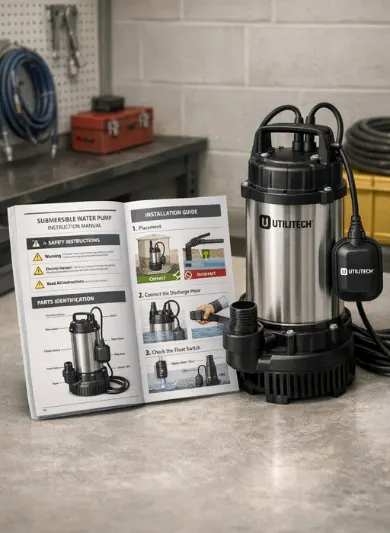 Utilitech sump pump basement installation