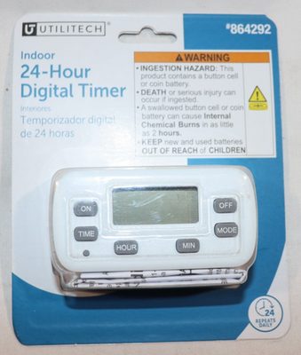 Utilitech Timer - Programmable Time Control for Automated Scheduling